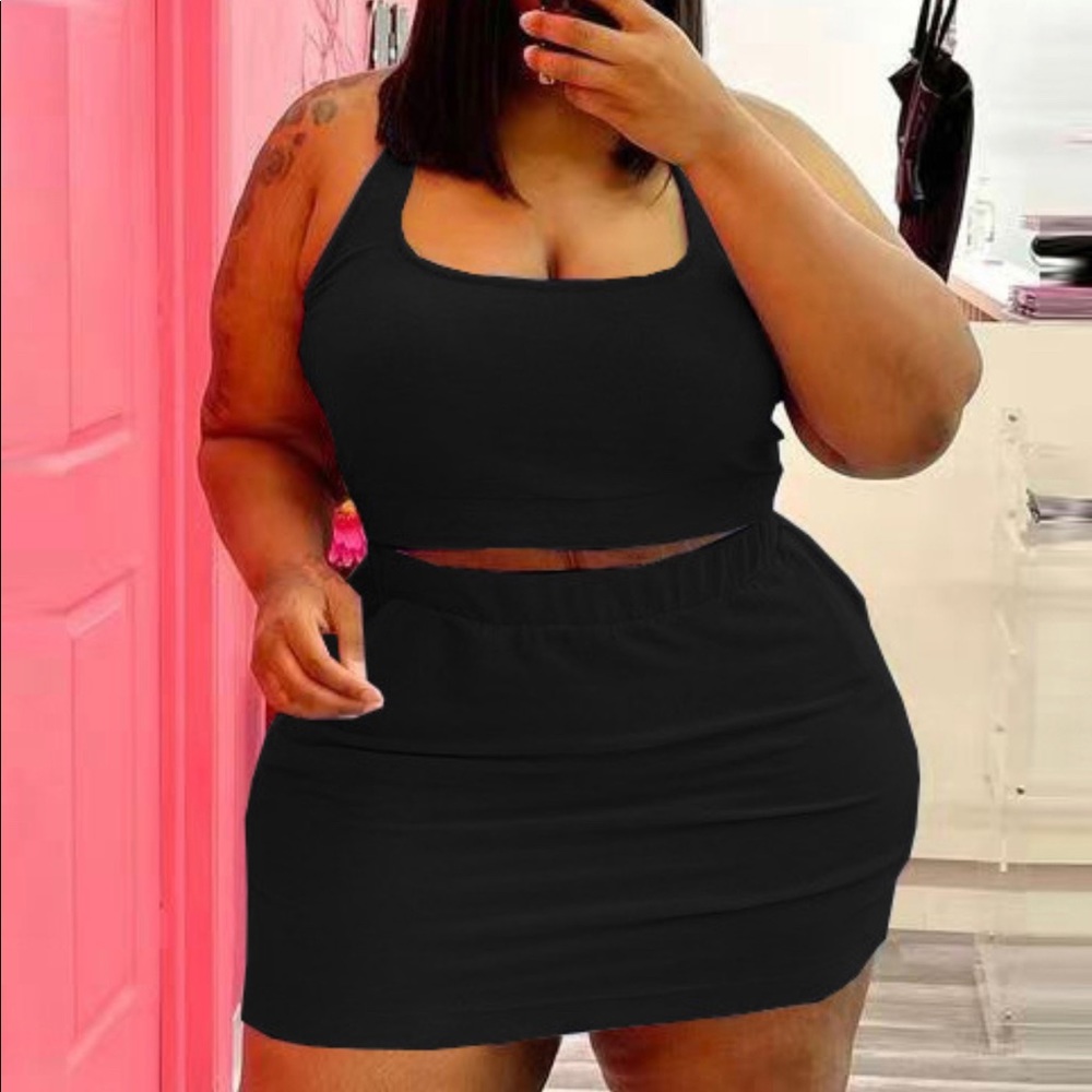 Halter Top & Skirt Set